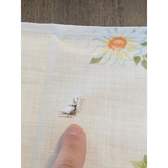 Vintage Pequot/Morgan Jones Cotton Twin Flat Sheet & Pillowcase Set Daisy Floral - Picture 6 of 10
